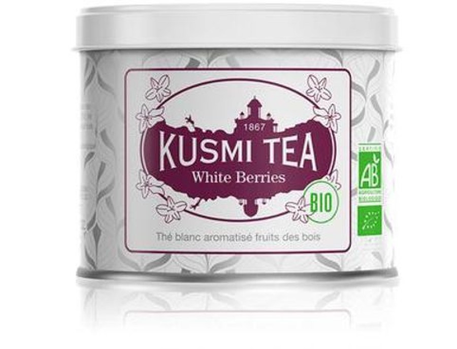 Nos Thes & Infusions Kusmitea The Blanc | White Berries - The Blanc Fruits Des Bois - Boite 100G