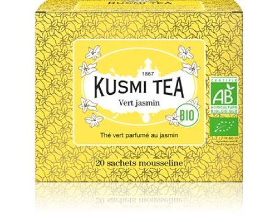 Nos Thes & Infusions Kusmitea Sachets De The | Vert Jasmin - The Vert Bio Au Jasmin - 20 Sachets