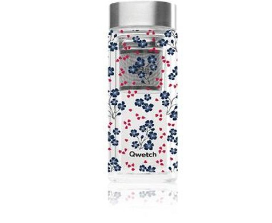 Accessoires Kusmitea Tasses Et Mugs | Theiere Qwetch En Verre - 32Cl Hanami Bleu