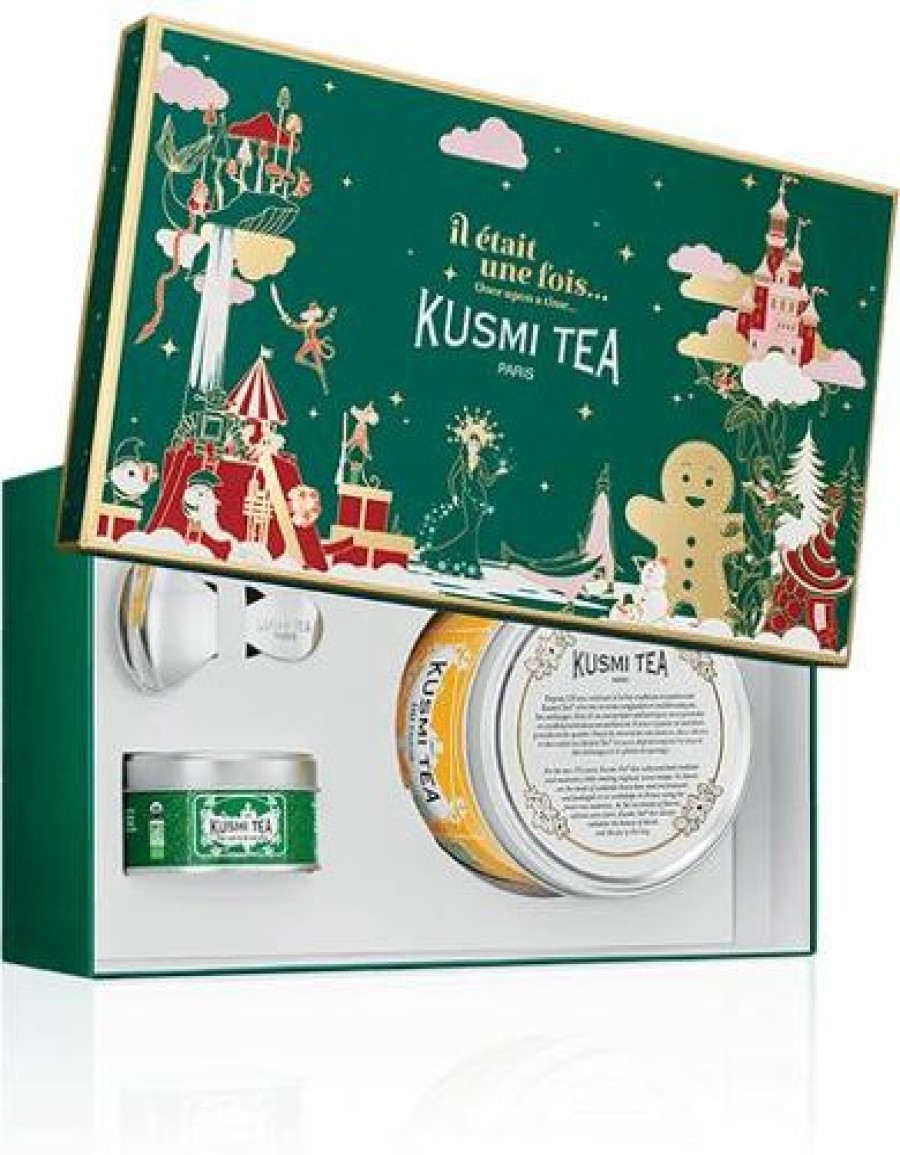 Boites & Sachets Kusmitea Coffrets | Coffret De Noel Thes Verts - Kusmi Tea