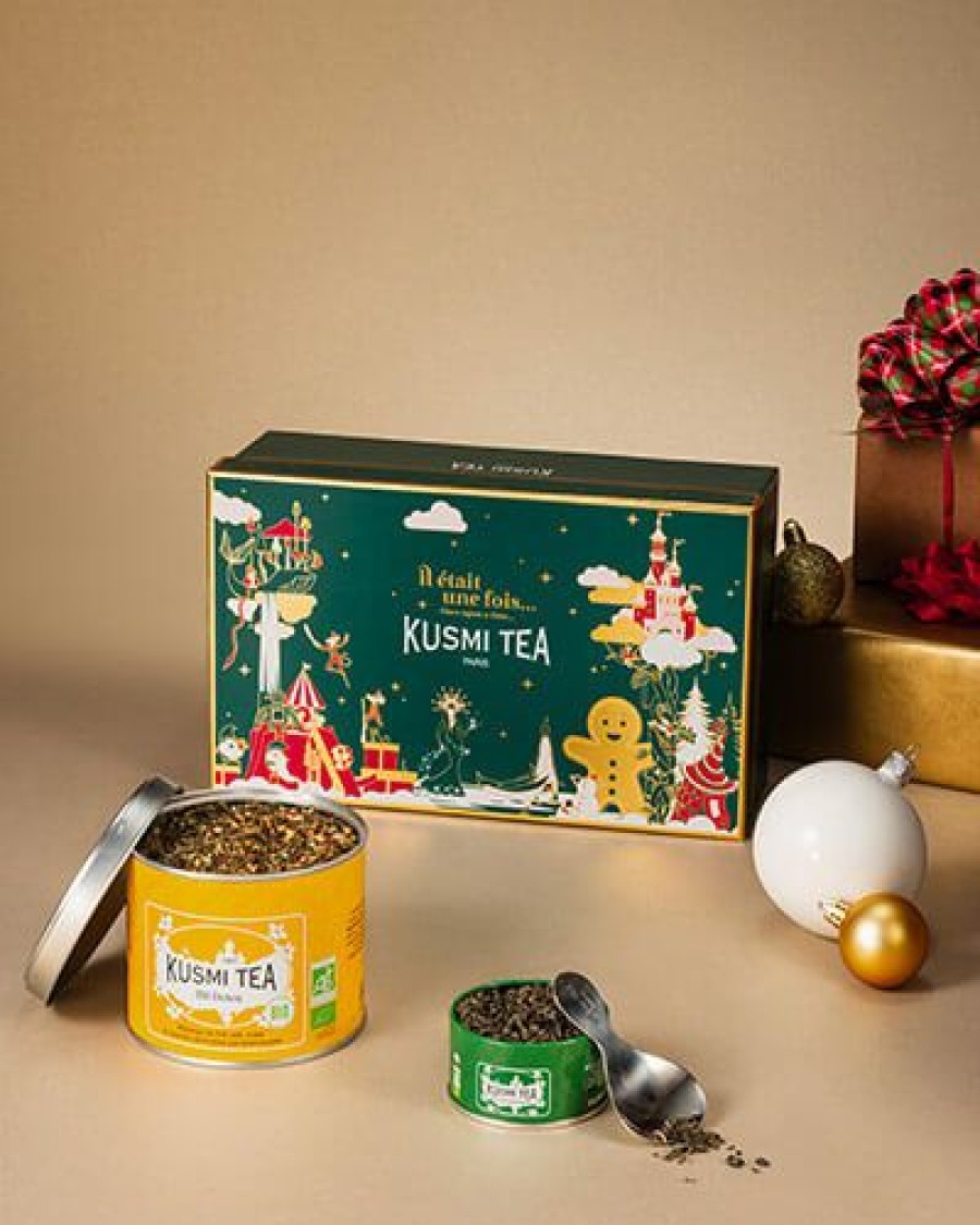 Boites & Sachets Kusmitea Coffrets | Coffret De Noel Thes Verts - Kusmi Tea