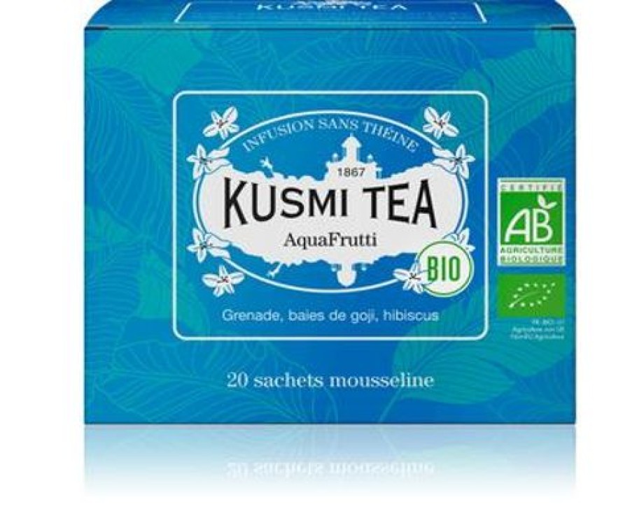 Boites & Sachets Kusmitea Infusions Et Tisanes | Aquafrutti - Infusion Hibiscus Cassis - 20 Sachets