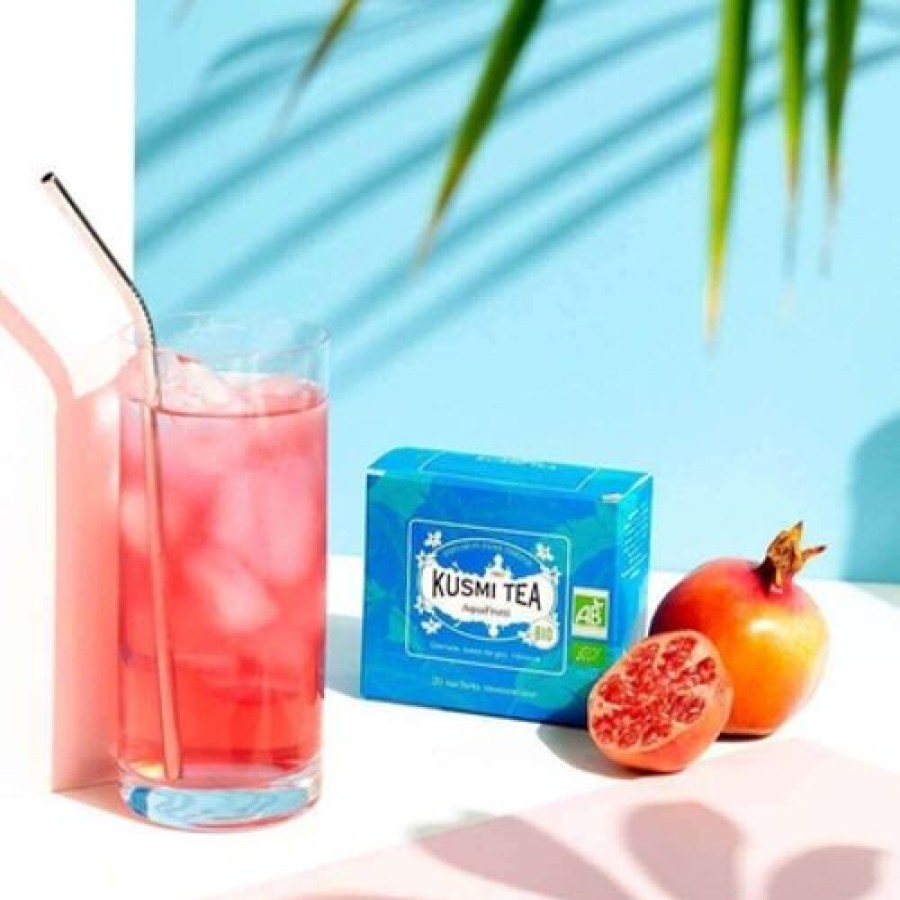 Boites & Sachets Kusmitea Infusions Et Tisanes | Aquafrutti - Infusion Hibiscus Cassis - 20 Sachets