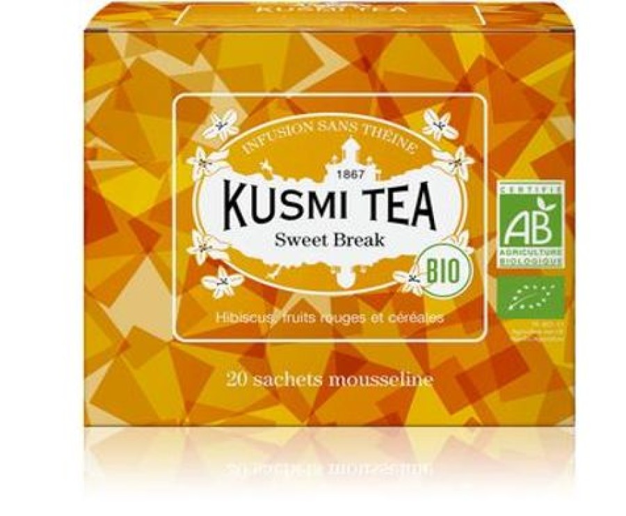 Boites & Sachets Kusmitea Infusions Et Tisanes | Sweet Break - Infusion Fruits Biscuit - 20 Sachets