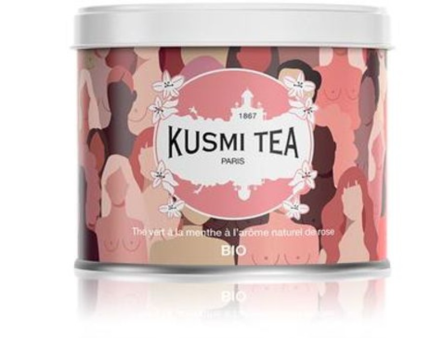 Nos Thes & Infusions Kusmitea Florales | The Vert A La Menthe Bio A L'Arome Naturel De Rose - Kusmi Tea