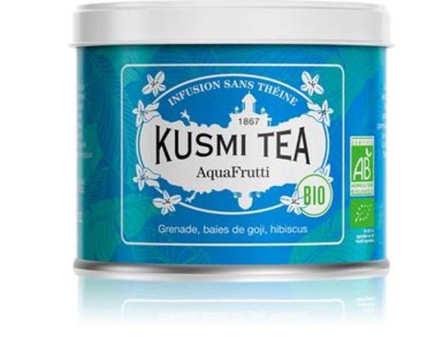 Nos Thes & Infusions Kusmitea Infusion Et Tisane | Aquafrutti - Infusion Hibiscus Cassis - Boite 100G