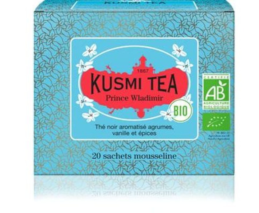 Boites & Sachets Kusmitea The Noir | Earl Grey Orange - Prince Vladimir - 20 Sachets