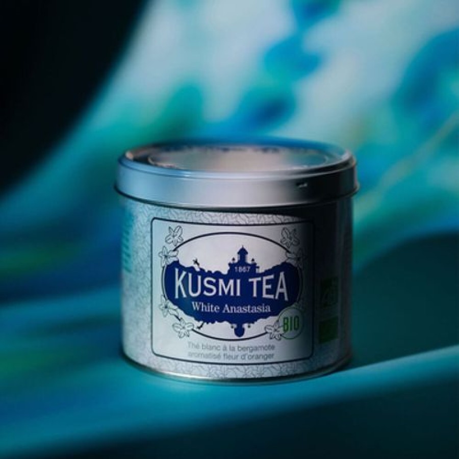 Nos Thes & Infusions Kusmitea The Blanc | The Blanc Fleur D'Oranger Bergamote - Boite 100G