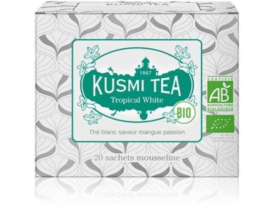 Nos Thes & Infusions Kusmitea Sachets De The | Tropical White - The Blanc Mangue - 20 Sachets