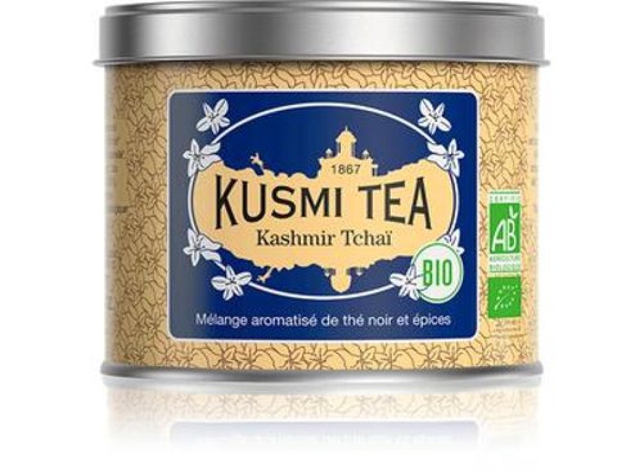 Nos Thes & Infusions Kusmitea The Noir | Kashmir Tchai - The Noir Bio Epices - Boite 100G