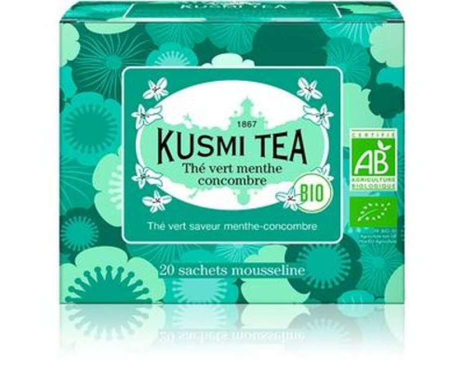 Boites & Sachets Kusmitea The Vert | The Vert Menthe Concombre - Kusmi Tea