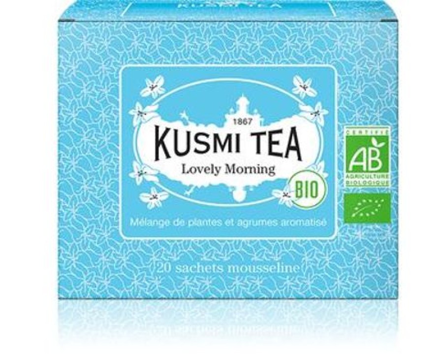 Boites & Sachets Kusmitea The Vert | Lovely Morning - The Vert Agrumes - 20 Sachets