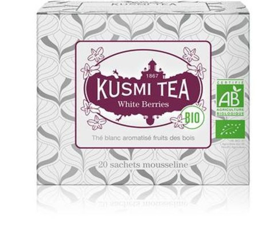 Boites & Sachets Kusmitea The Blanc | White Berries - The Blanc Bio Fruits Des Bois