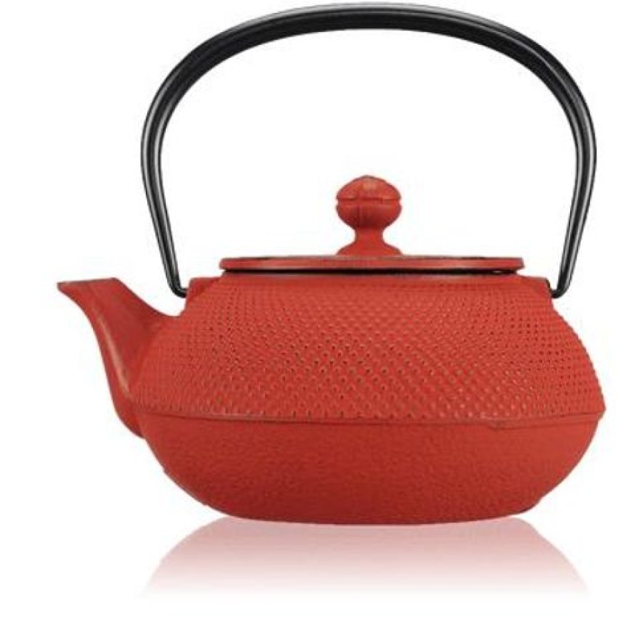 Accessoires Kusmitea Theieres | Theiere Fonte Arare Iwachu Avec Filtre - 0,80L Rouge