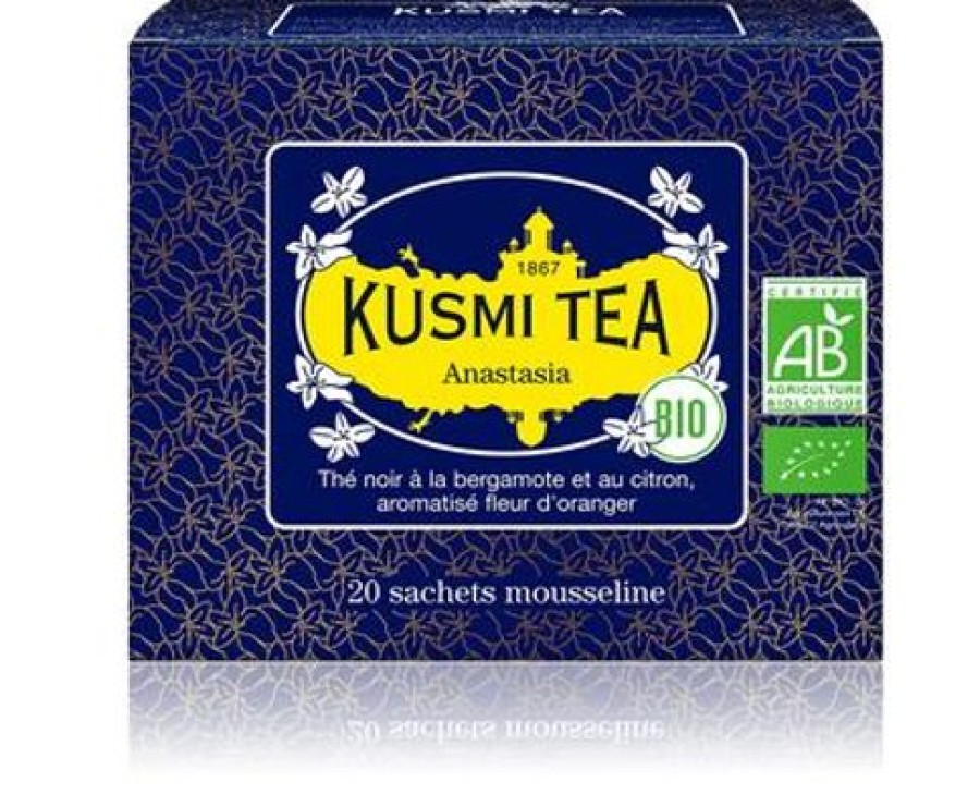 Nos Thes & Infusions Kusmitea Sachets De The | The Noir Earl Grey Citron - Anastasia - 20 Sachets