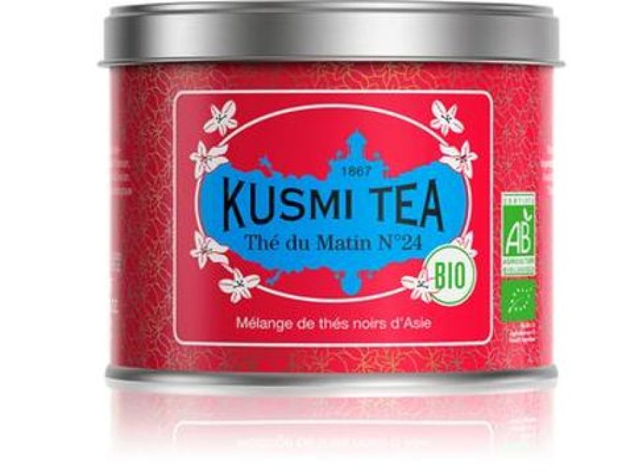 Nos Thes & Infusions Kusmitea Gourmandes | The Du Matin N°24 - The Noir Bio - Boite 100G