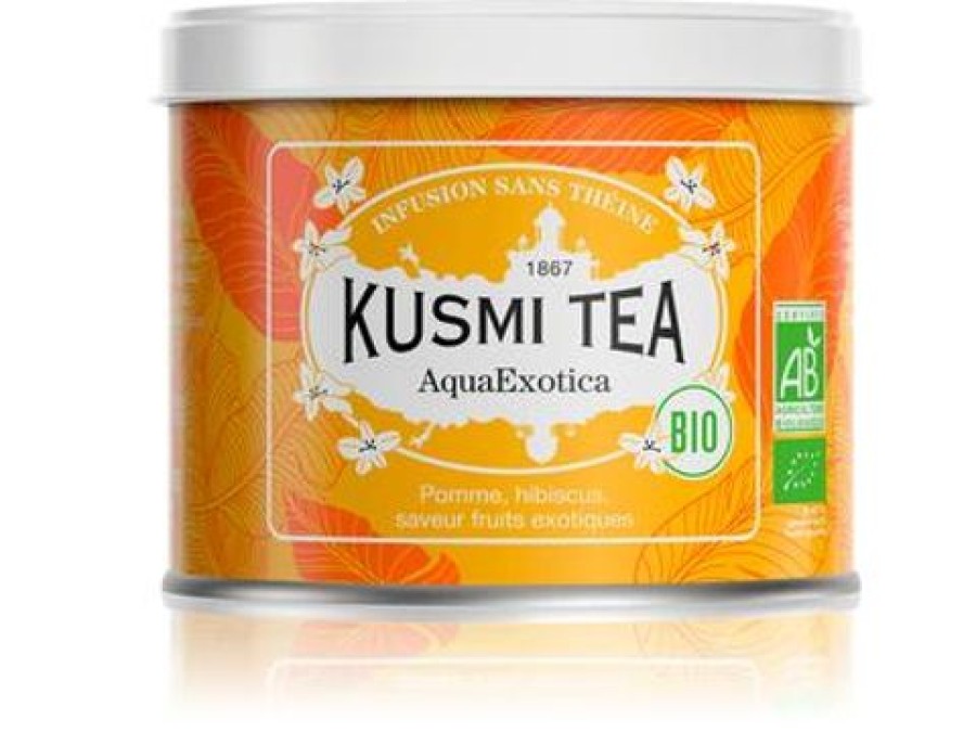 Nos Thes & Infusions Kusmitea Infusion Et Tisane | Aquaexotica - Infusion Hibiscus Mangue - Boite 100G