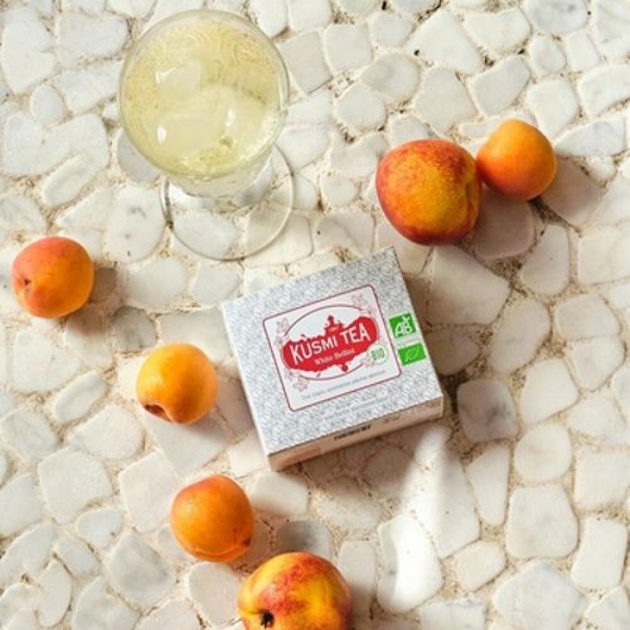 Boites & Sachets Kusmitea The Blanc | White Bellini - The Blanc Bio Peche - 20 Sachets