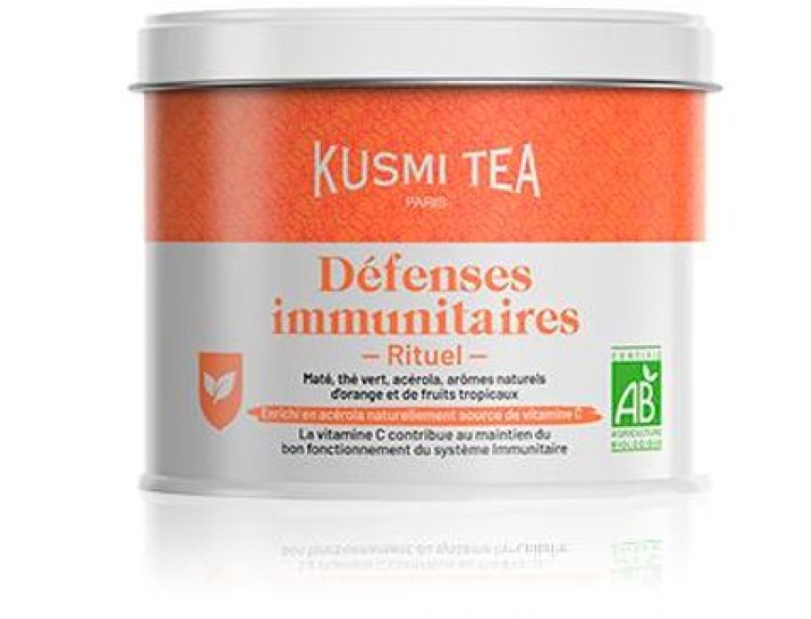 Nos Thes & Infusions Kusmitea The Vert | Rituel Defenses Immunitaires - Cure De Vitamine C