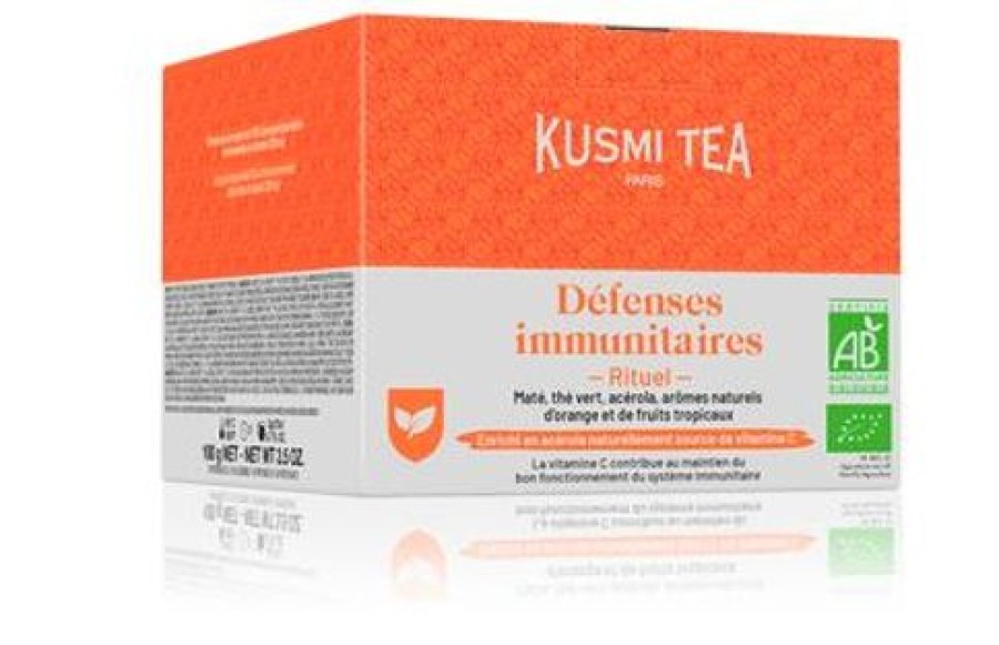 Nos Thes & Infusions Kusmitea The Vert | Rituel Defenses Immunitaires - Cure De Vitamine C