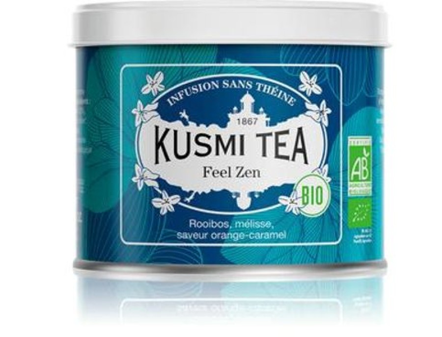 Nos Thes & Infusions Kusmitea Infusion Et Tisane | Feel Zen - Infusion Bio A La Melisse - Boite 100G