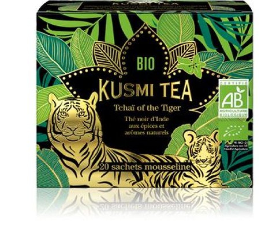 Boites & Sachets Kusmitea The Noir | Tchai Of The Tiger - The Noir Bio Aux Epices