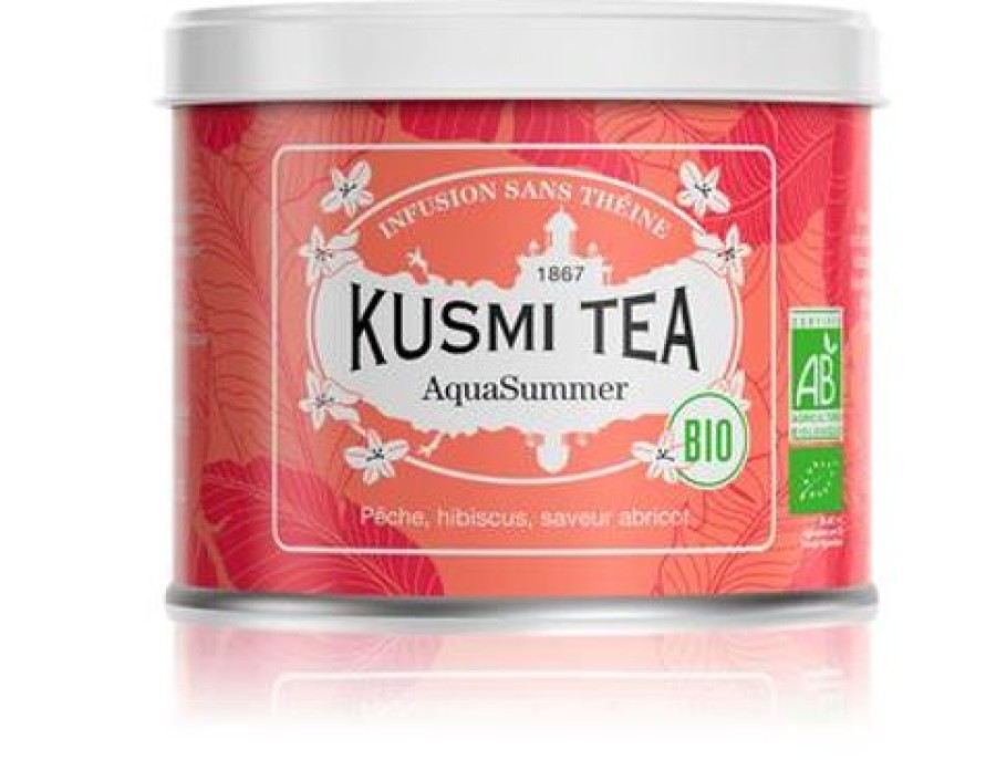 Nos Thes & Infusions Kusmitea Infusion Et Tisane | Aquasummer - Infusion Peche Abricot - Boite 100G