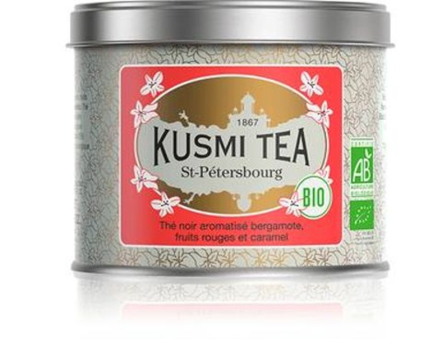 Nos Thes & Infusions Kusmitea The Noir | St-Petersbourg - The Noir Caramel - Boite 100G