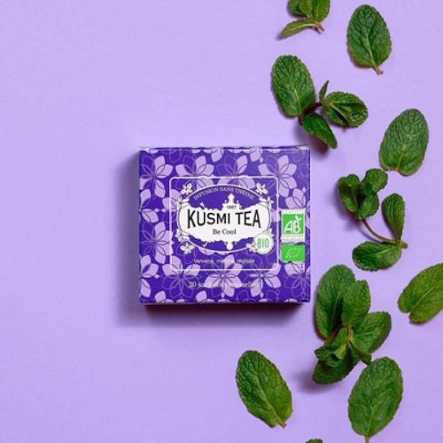 Boites & Sachets Kusmitea Infusions Et Tisanes | Be Cool - Infusion Bio A La Verveine - 20 Sachets