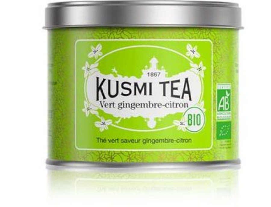 Nos Thes & Infusions Kusmitea The Vert | Vert Gingembre-Citron - The Vert Gingembre Citron