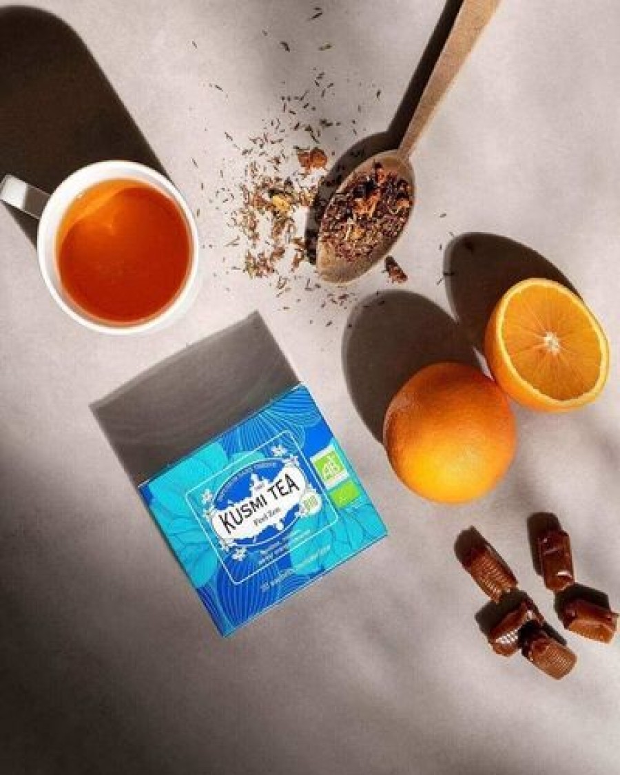 Boites & Sachets Kusmitea Infusions Et Tisanes | Feel Zen - Infusion Bio A La Melisse - 20 Sachets