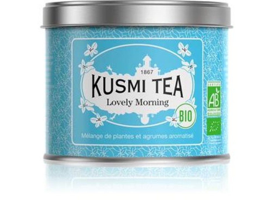 Nos Thes & Infusions Kusmitea The Vert | Lovely Morning - The Vert Agrumes - Boite 100G