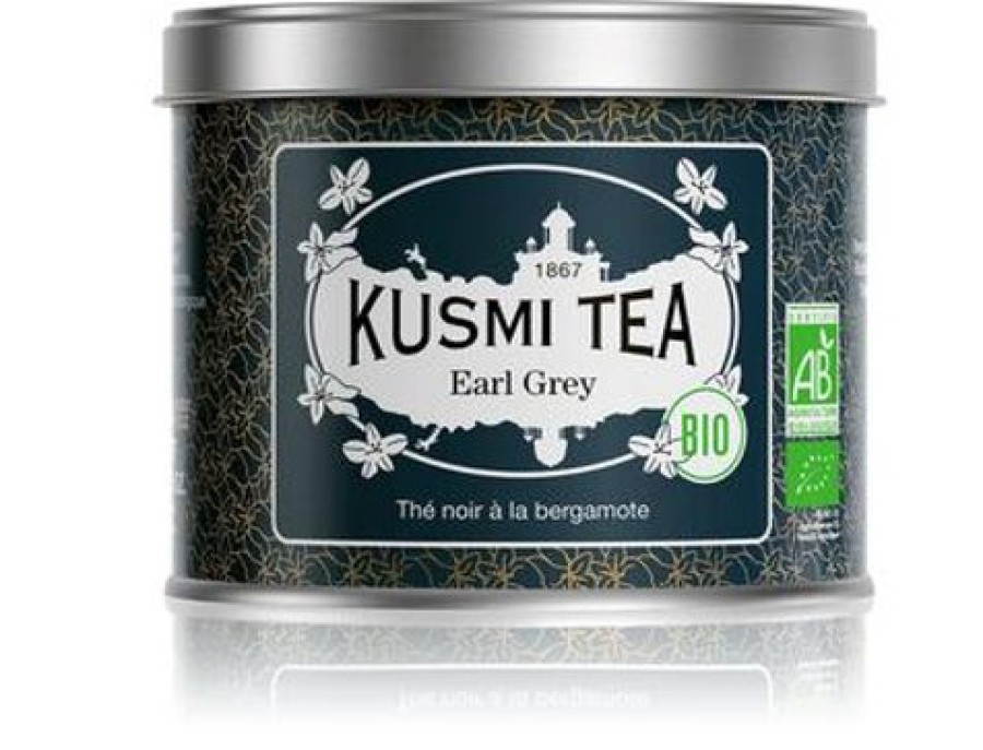 Nos Thes & Infusions Kusmitea The Noir | Earl Grey - The Noir Bio Bergamote - Boite 100G